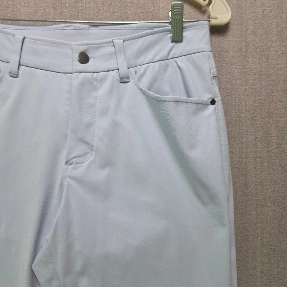 CRZ YOGA Performance Pants Men 30 Light Blue Stretch Golf Casual Slim Fit